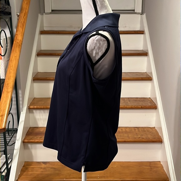 Adidas Solid Sleeveless Polo Shirt - Picture 3 of 6